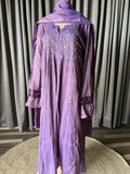 Tissue Mukaish/Kamdani Suit set in Dusty Purple