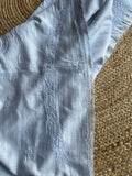 Slate Blue Chanderi Silk Chikankari Men's Kurta Fabric