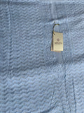Powder Blue Georgette Chikankari Men's Kurta Fabric
