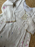 White Mal Chanderi Chikankari Suit