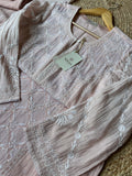 Nude Pink Mal Chanderi Suit Set