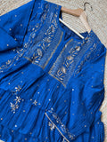 Royal Blue Mal Mukaish Suit Set
