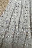 Beige Moonga Silk Anarkali