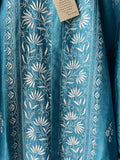 Turquoise Blue Chikankari Co-ord Set
