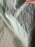 Light Pastel Green Mal Chanderi Chikankari Suit Set