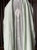 Light Pastel Green Mal Chanderi Chikankari Suit Set
