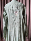 Green Moonga Silk Anarkali