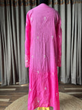 Raani Pink Ombre Mal Chanderi Chikankari Suit Set