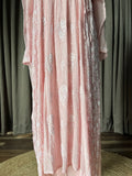 Light Pink Mal Chanderi Chikankari Angrakha Suit Set