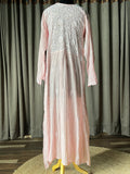Light Pink Mal Chanderi Chikankari Angrakha Suit Set