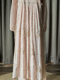 Nude Pink Mal Chanderi Mukaish Kurta Set