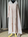 Nude Pink Mal Chanderi Mukaish Kurta Set