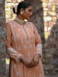 MANN MOHAK | Tissue Chanderi Anarkali in Soft Peach Brown Tone
