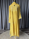 Golden Mustard Yellow Mal Chanderi Suit Set