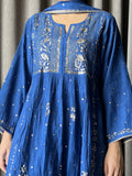 Royal Blue Mal Mukaish Suit Set
