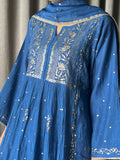 Royal Blue Mal Mukaish Suit Set