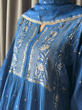 Royal Blue Mal Mukaish Suit Set