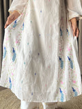 White Mal Chanderi Chikankari Suit