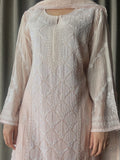 Nude Pink Mal Chanderi Suit Set