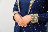 Premium Blue colour Pure Georgette set