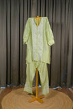 Sage Green Chanderi Silk Co-ord Set