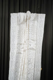 Ivory pure Georgette premium Chikankari saree