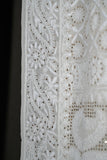 Ivory pure Georgette premium Chikankari saree