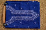 Royal blue Moonga silk Chikankari men kurta set