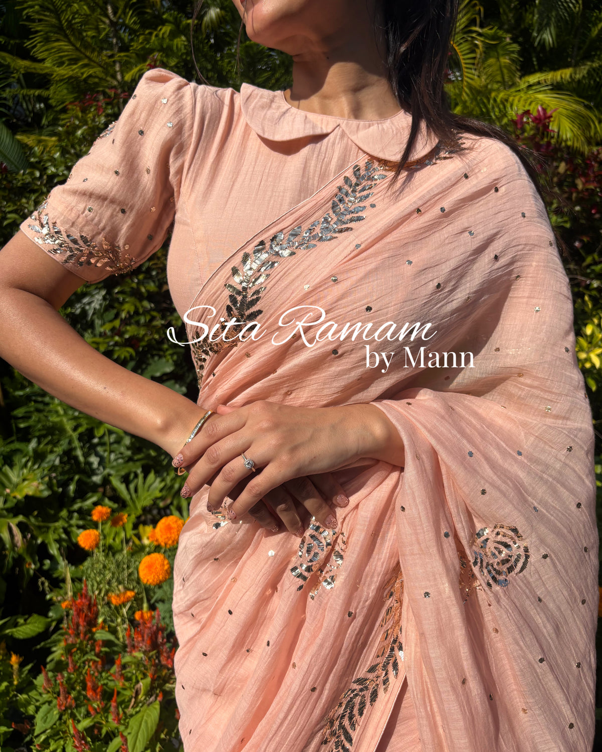Classic Viral Mal Chanderi Mukaish Saree