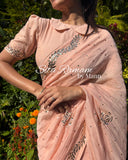 Classic Viral Mal Chanderi Mukaish Saree