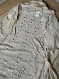 Beige Moonga Silk Anarkali