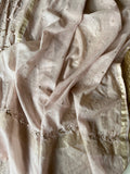Nude Pink Mal Chanderi Mukaish Kurta Set