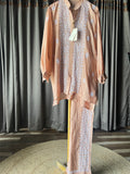 Amy Brown Chanderi Silk Chikankari Co-ord Set