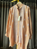 Amy Brown Chanderi Silk Chikankari Co-ord Set