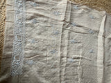Beige Mal Chanderi Chikankari Men's Kurta Fabric