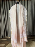 Light Brown-Peach ombré Mal Chanderi Chikankari Suit Set