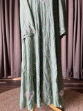 Green Moonga Silk Anarkali