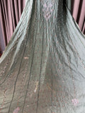 Green Moonga Silk Anarkali