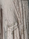 Nude Pink Mal Chanderi Mukaish Kurta Set