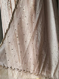 Nude Pink Mal Chanderi Mukaish Kurta Set