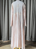 Nude Pink Mal Chanderi Mukaish Kurta Set
