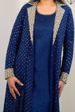 Premium Blue colour Pure Georgette set