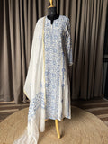 Kalidar Kurta Set in Mal Chanderi