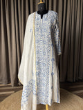 Kalidar Kurta Set in Mal Chanderi