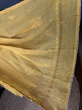 Golden Mustard Yellow Mal Chanderi Suit Set