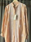 Amy Brown Chanderi Silk Chikankari Co-ord Set