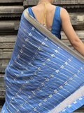 Mal Chanderi Kamdani/Mukaish Saree with Zari Border