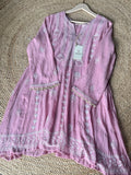 Pink Mal Chanderi Chikankari Co-ord Set