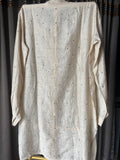Silver tissue mukaish/kamdani shirt top