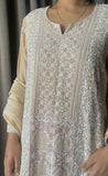 Beige Tissue Suit Set
